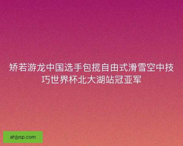 矫若游龙中国选手包揽自由式滑雪空中技巧世界杯北大湖站冠亚军